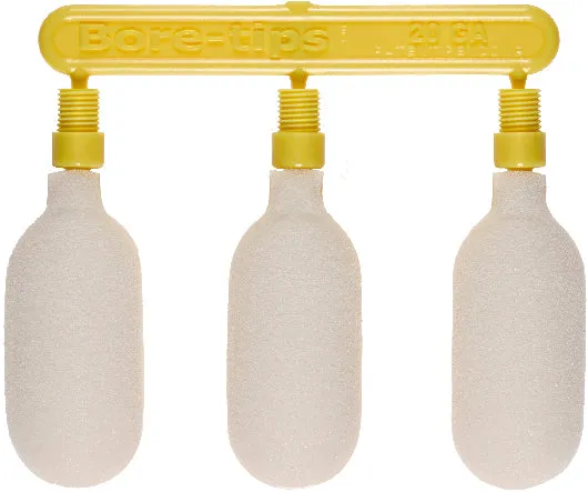 (12 Bag Case) 20 Gauge Gun Cleaning Bore-tips® by Swab-its® Barrel Cleaning Swabs: 41-0020-12-2