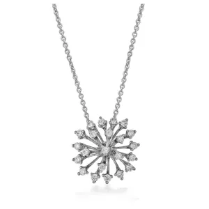 18k Luminus White Gold Necklace With 0.32 Cts Vs-Gh Diamonds