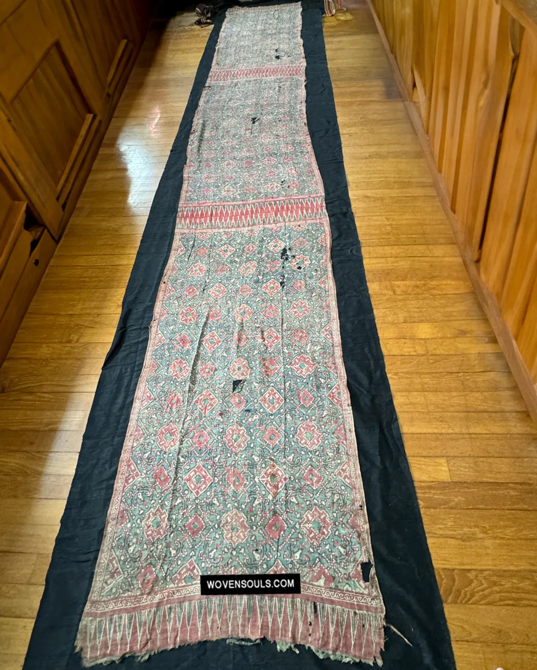 1923 Antique Indian Trade Textile Toraja - Patola Print