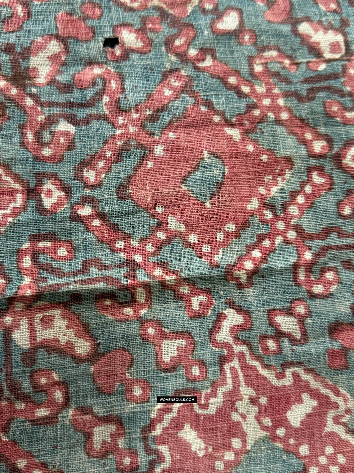 1923 Antique Indian Trade Textile Toraja - Patola Print