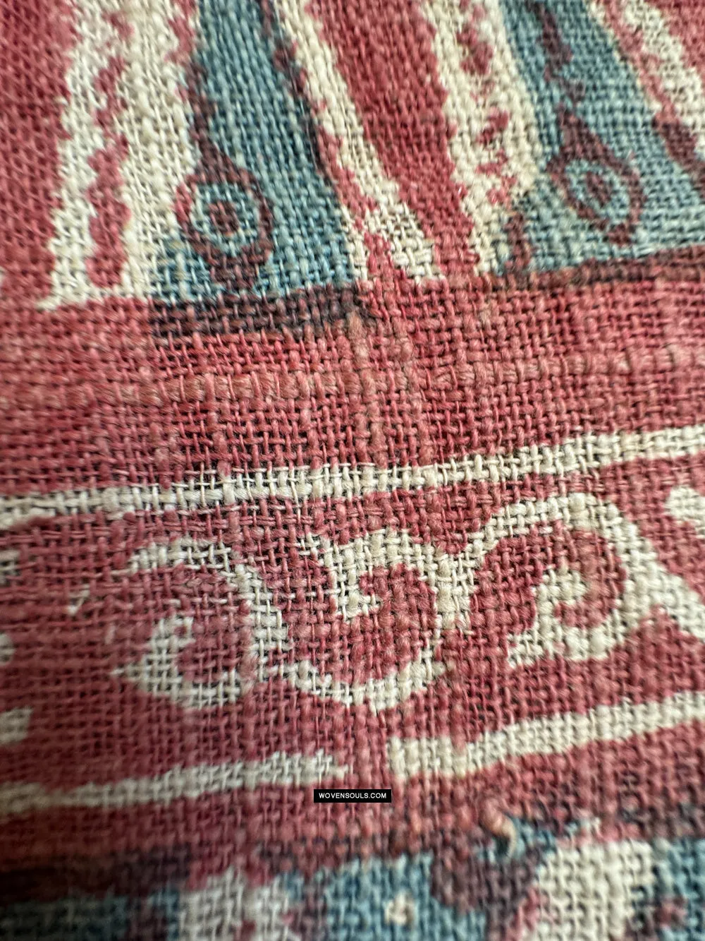 1923 Antique Indian Trade Textile Toraja - Patola Print