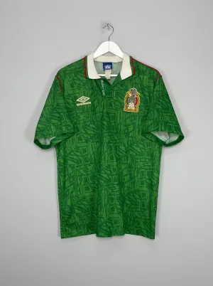 1992/94 MEXICO HOME SHIRT (L) UMBRO