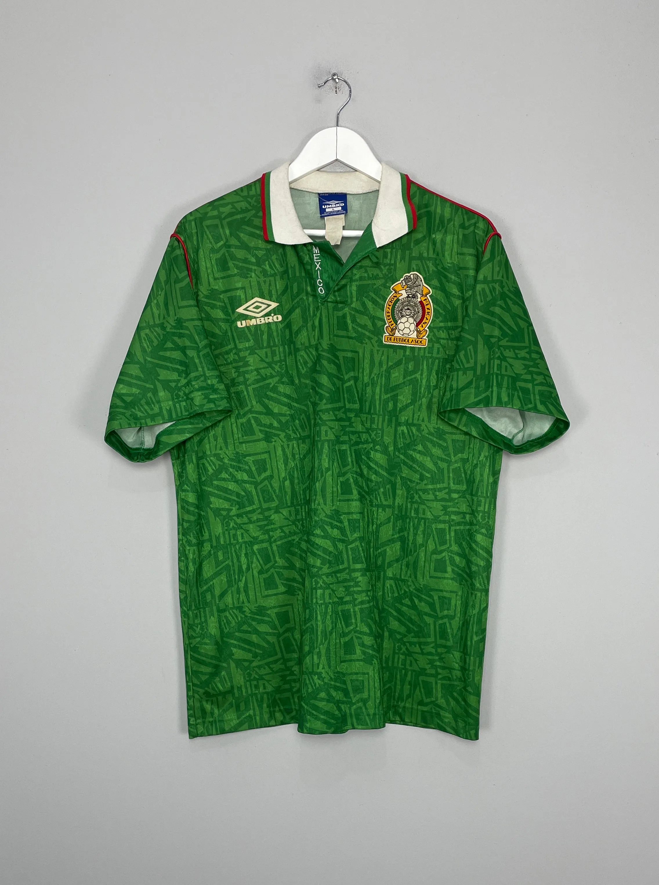 1992/94 MEXICO HOME SHIRT (L) UMBRO