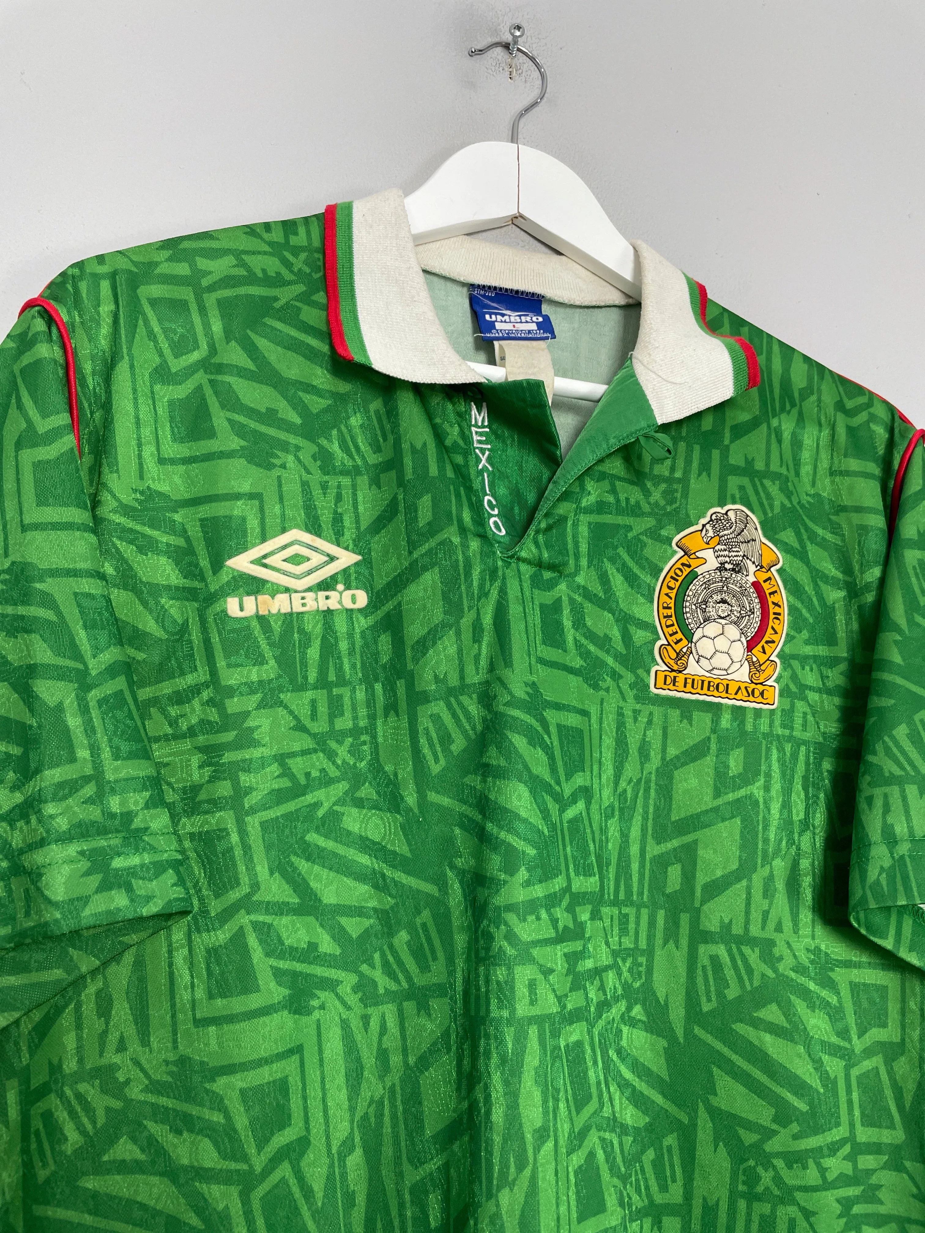 1992/94 MEXICO HOME SHIRT (L) UMBRO