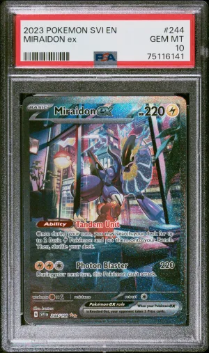2023 Pokemon Svi En-Scarlet & Violet 244 Miraidon Ex Special Illustration Rare