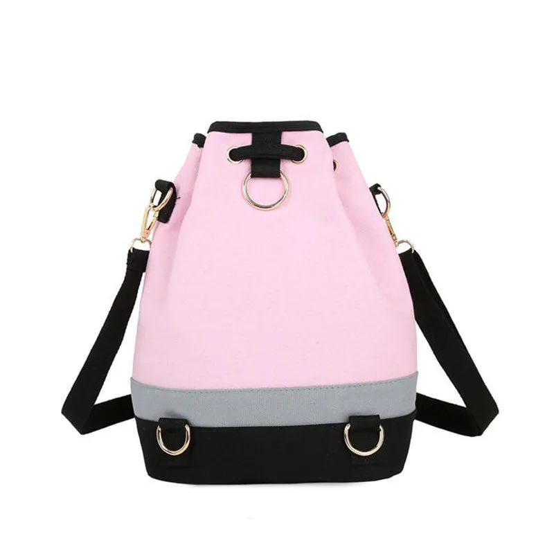 31cm Lovely Cat Prints School Backpack with Drawstring - Free Shipping to N.A.