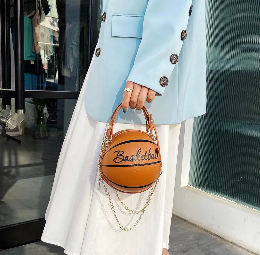 3d basketball fashion chain handbag