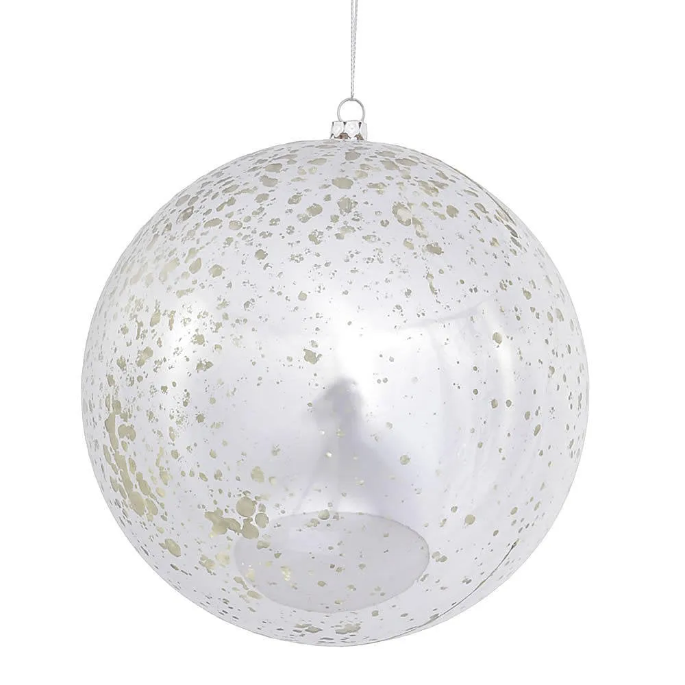 4PK - 6" Clear Shatterproof UV Resistant Ball Ornaments