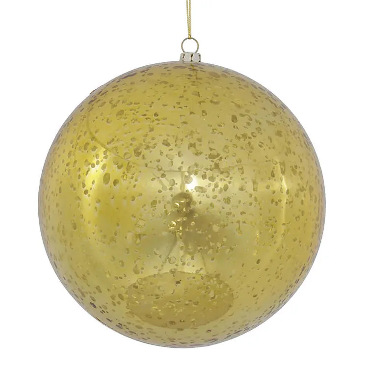 6" Gold Shiny Mercury Balls 4 Per Bag