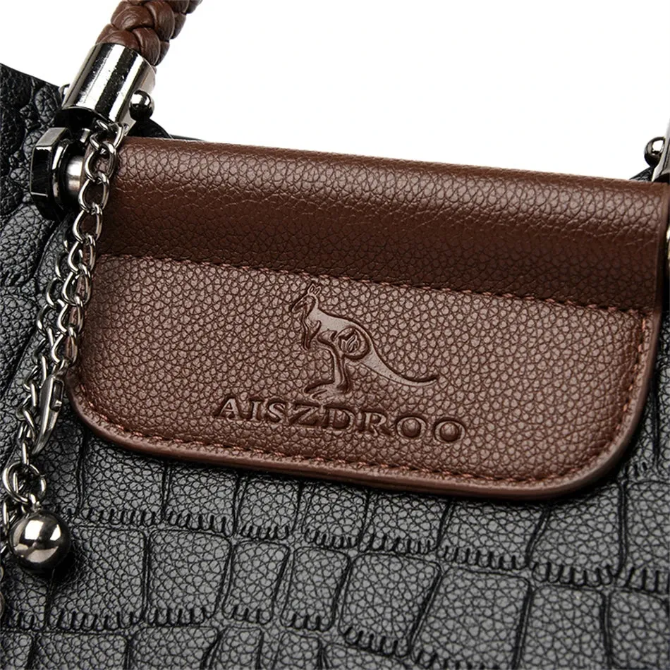 Alligator 3-Layer Luxury Crossbody