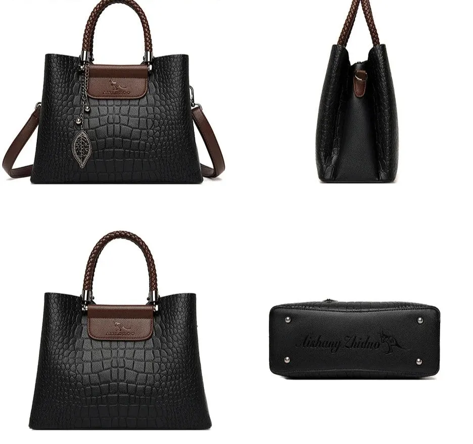 Alligator 3-Layer Luxury Crossbody