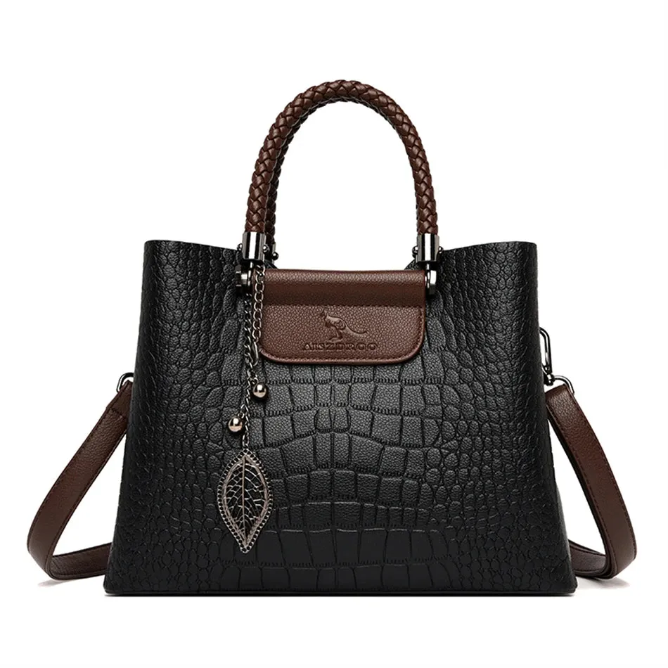 Alligator 3-Layer Luxury Crossbody