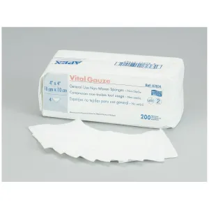 Amd Medicom Vital-Gauze Multi-Purpose Gauze Sponges Sponge Gauze Vitalgauze Ns3X3 4Ply 200/Pk 20Pk/Cs