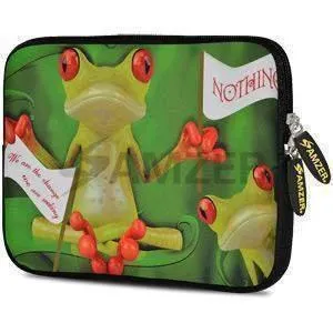 Amzer 7.75 Inch Neoprene iPad/Tablet Sleeve - Frog Wave