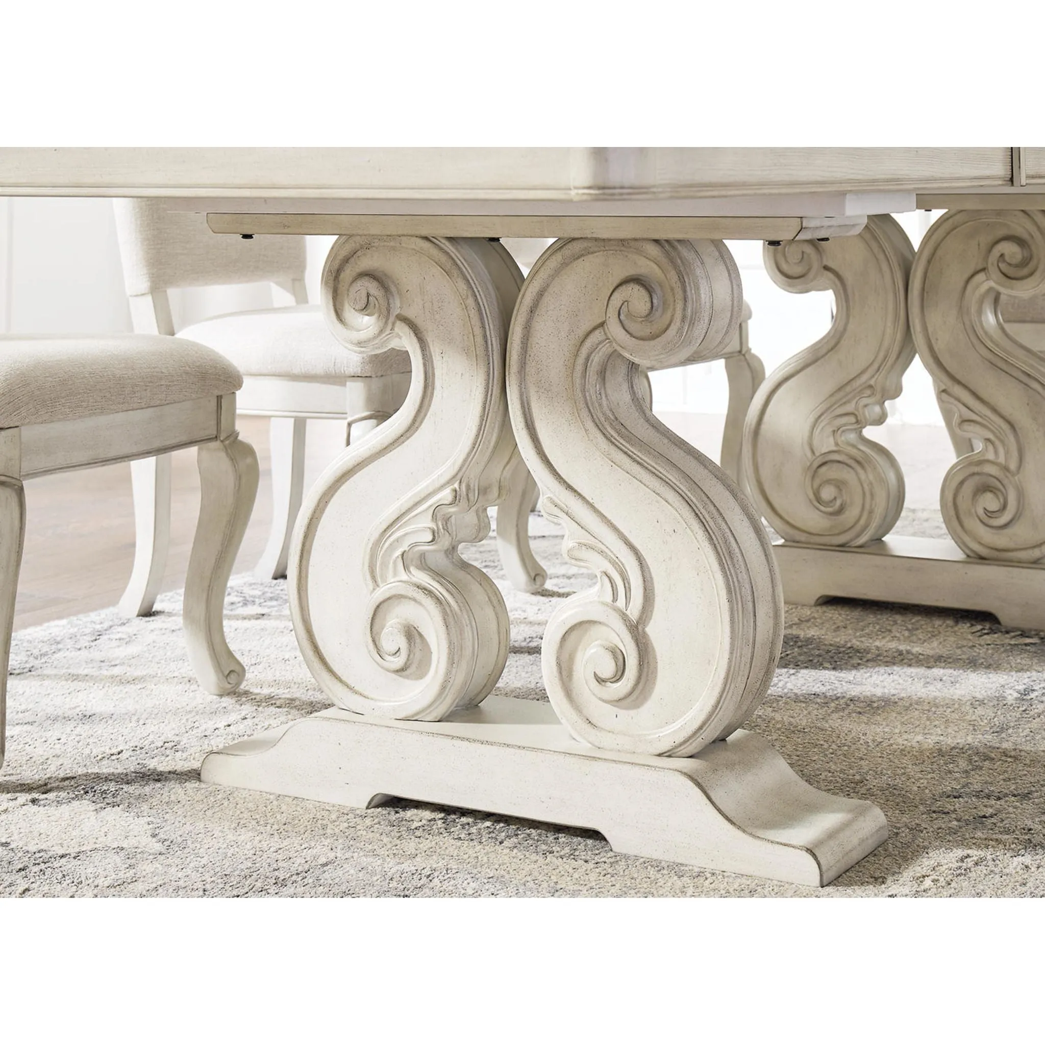 Arlendyne Dining Extension Table - Antique White - (D980D4)