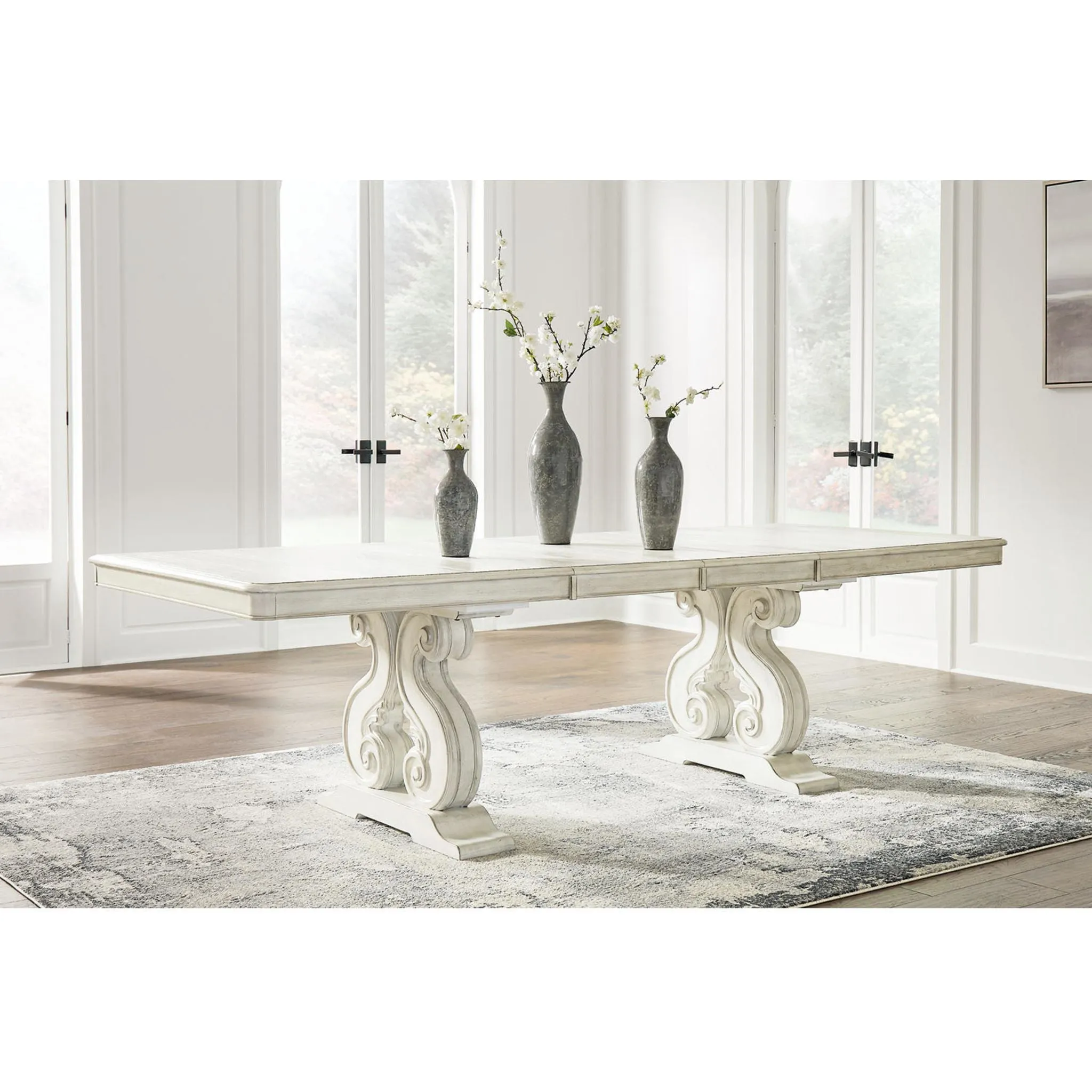 Arlendyne Dining Extension Table - Antique White - (D980D4)