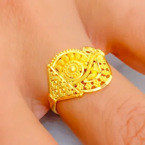 Artistic Fancy 22K Gold Ring