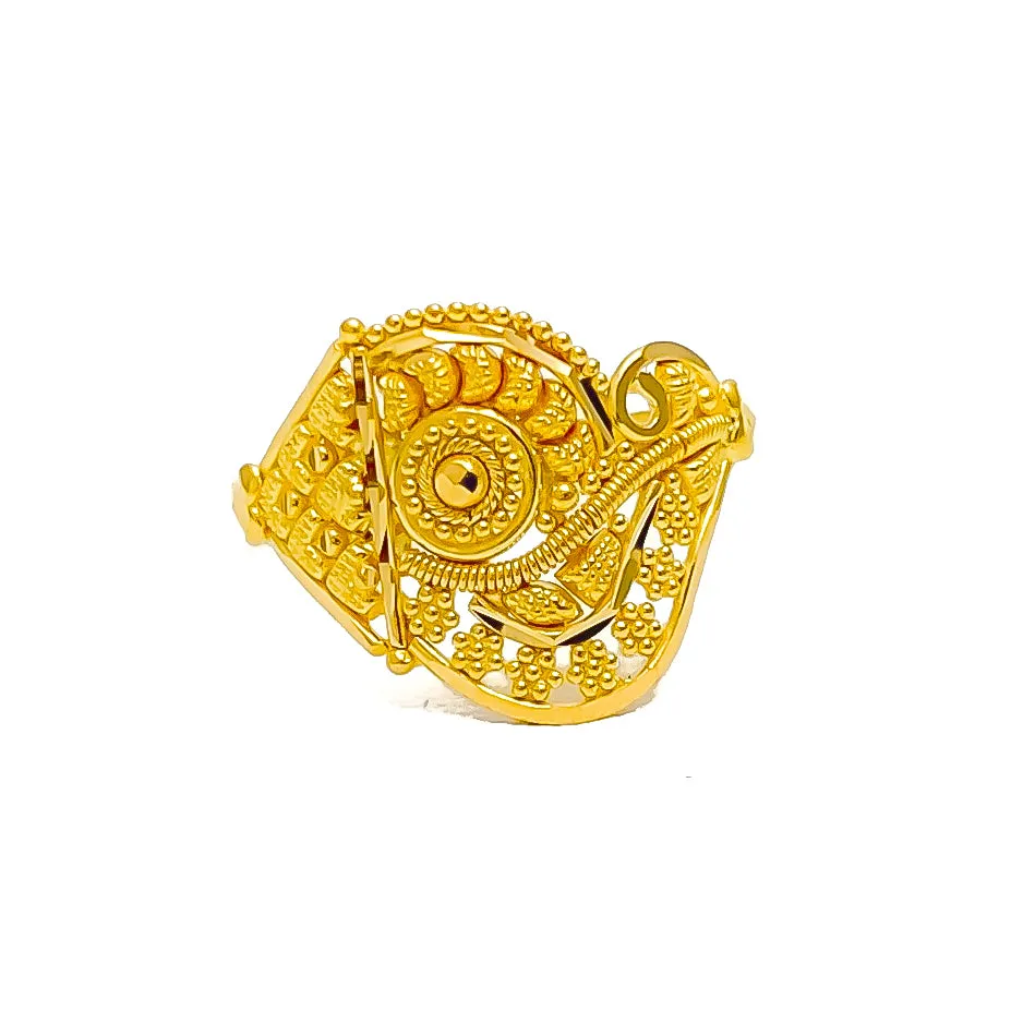 Artistic Fancy 22K Gold Ring