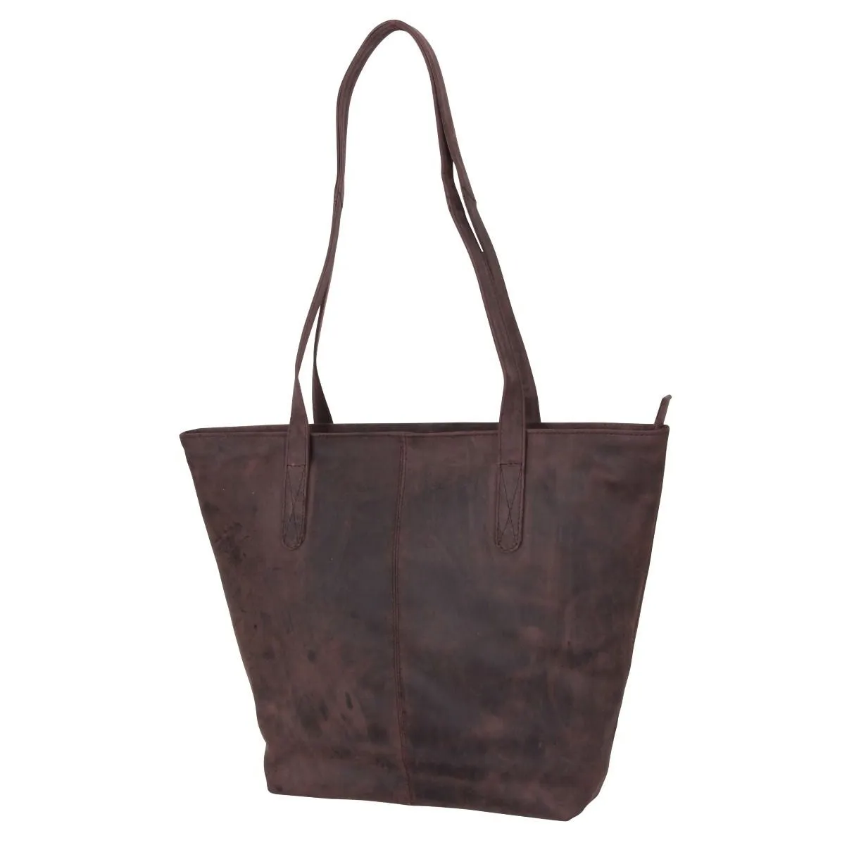 Avenue Hunter Leather Shoulder Bag Brown