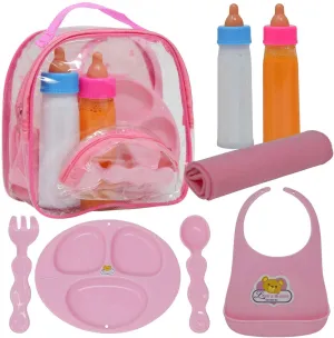 Baby Doll Accessories, Doll Magic Bottles & Doll Feeding Set in a Bag