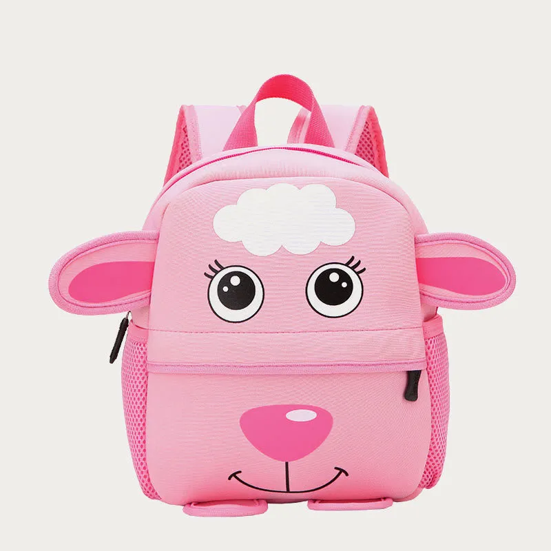 Backpack For Kids Cute Cartoon Animal Pattern Nylon Schoolbag