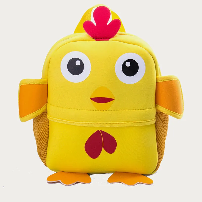 Backpack For Kids Cute Cartoon Animal Pattern Nylon Schoolbag