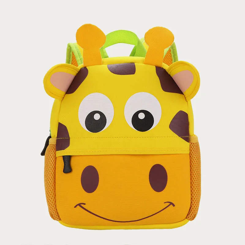 Backpack For Kids Cute Cartoon Animal Pattern Nylon Schoolbag