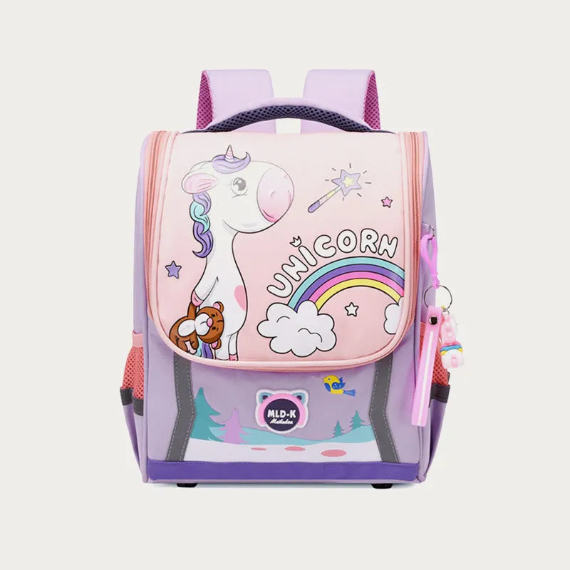 Backpack For Kids Cute Cartoon Unicorn Dinosaur Oxford Schoolbag