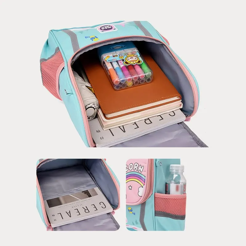 Backpack For Kids Cute Cartoon Unicorn Dinosaur Oxford Schoolbag