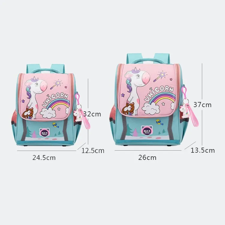 Backpack For Kids Cute Cartoon Unicorn Dinosaur Oxford Schoolbag