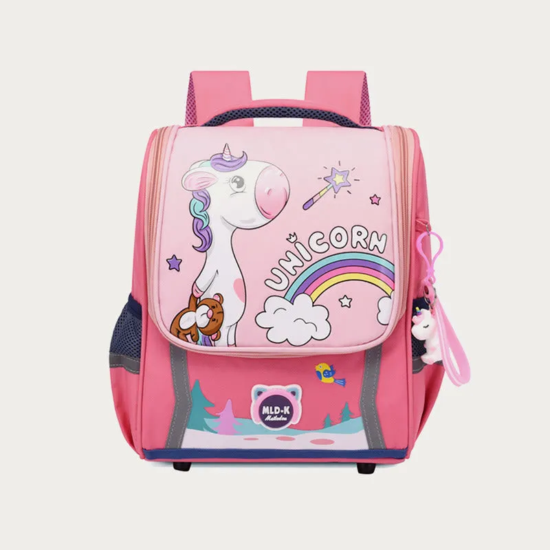 Backpack For Kids Cute Cartoon Unicorn Dinosaur Oxford Schoolbag