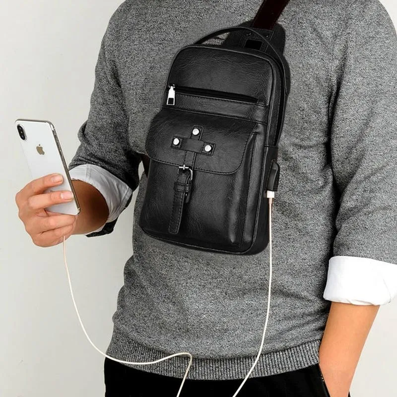 Backpack Waist Shoulder bag compatible with Ebook, Tablet and for BLU C5 PLUS (2019) - Black
