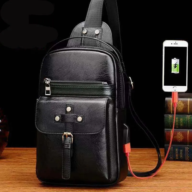 Backpack Waist Shoulder bag compatible with Ebook, Tablet and for BLU C5 PLUS (2019) - Black