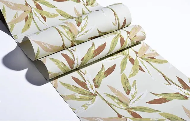 Bamboo Leaves Artistic Wallpaper