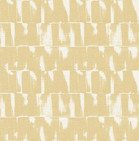 Bancroft Gold Artistic Stripe Wallpaper