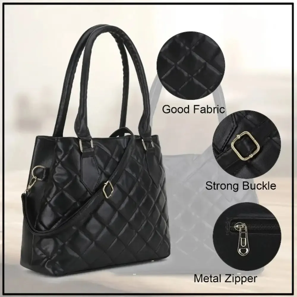 Beautiful Embroidered Trending Tote Bag Barfi Black