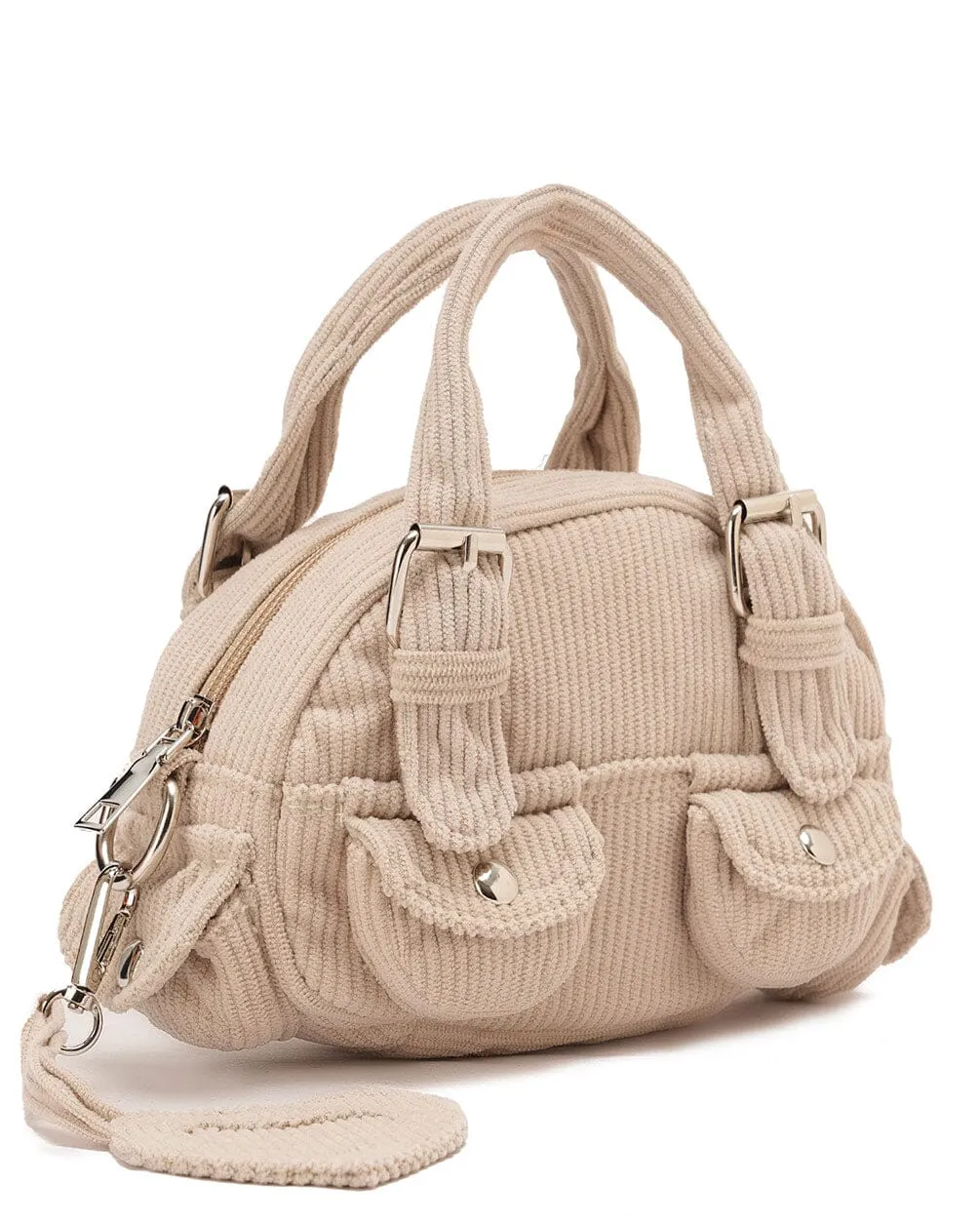 Beige Mini Corduroy Bag