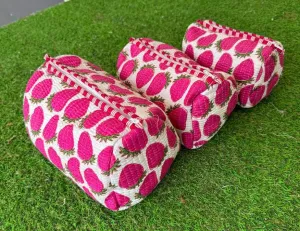 Berry Quilted Bag -Medium