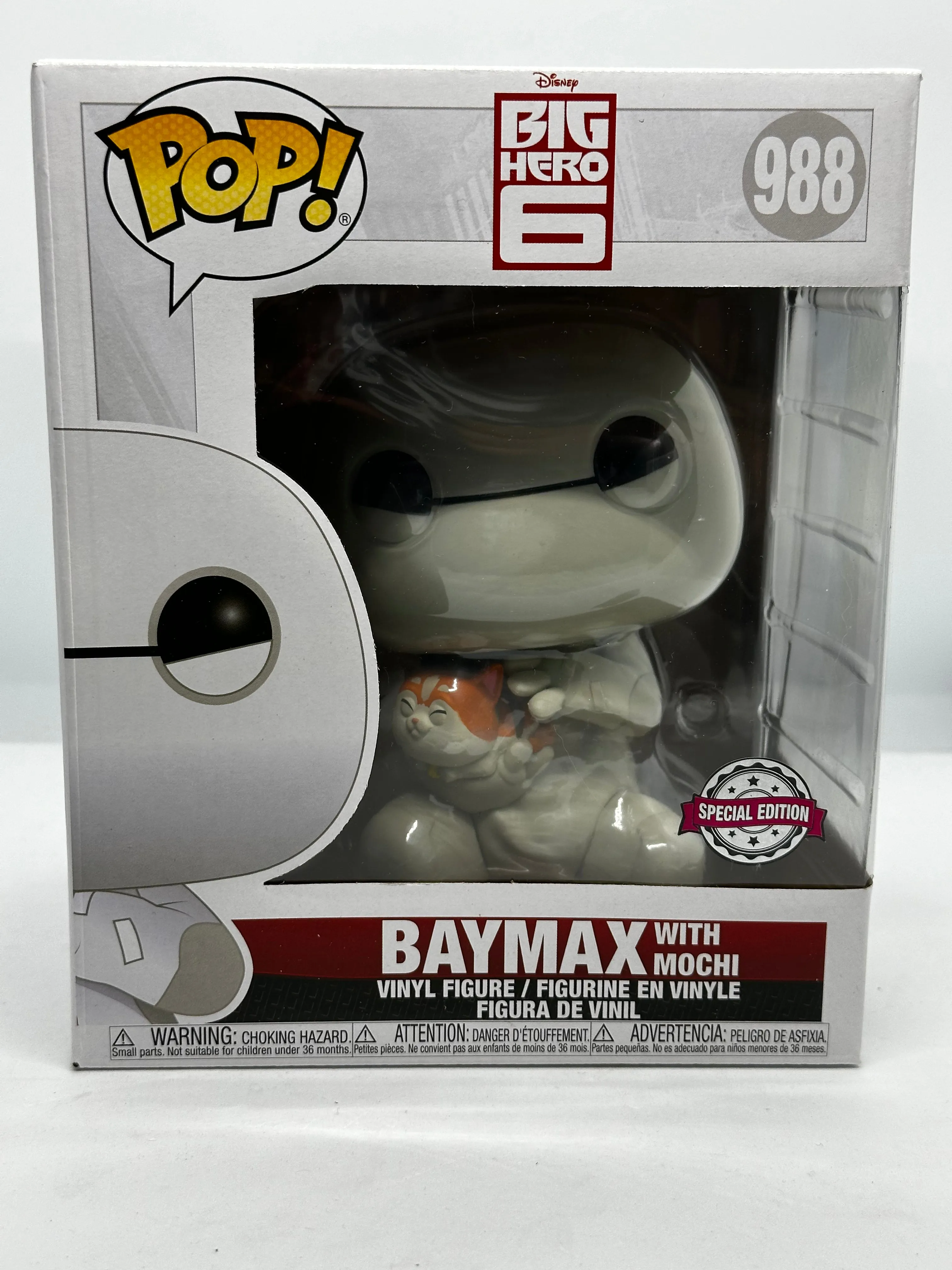 Big Hero 6 - Baymax with Mochi #988 6” Pop! Vinyl