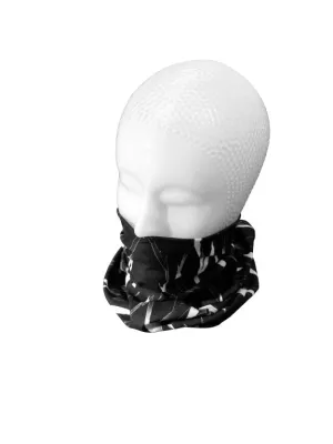 Biker Neck Sleeve / Neck Tube / Gaiter / Wind Protection - Black Psycho Print - Highway Hawk H02-633