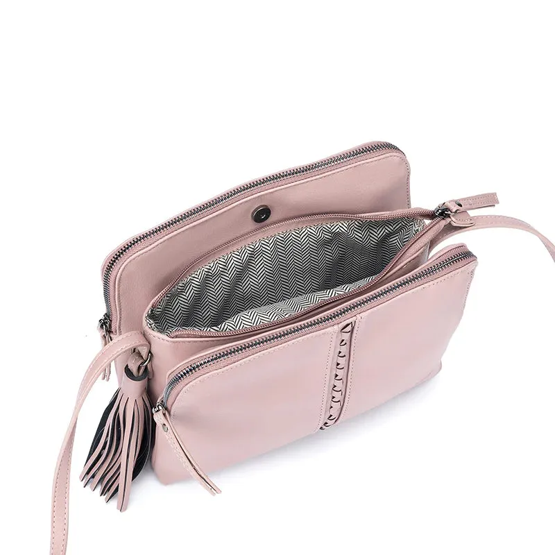 Black Caviar Designs Crossbody Bag - Pia Winter Pink