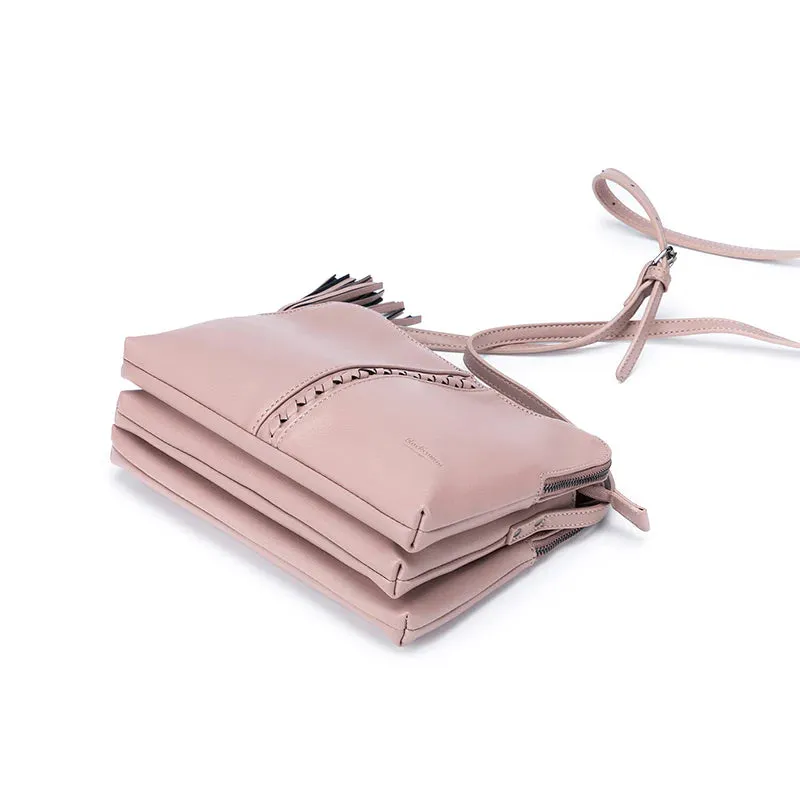 Black Caviar Designs Crossbody Bag - Pia Winter Pink