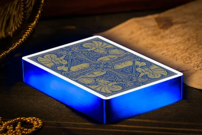 Blue Gilded Admiral Angels Cross Playing Cards - 1 of 150