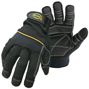 Boss 5202L Utility Gloves, L, Wing Thumb, Wrist Strap Cuff, PVC/Synthetic Leather :PR: QUANTITY: 1