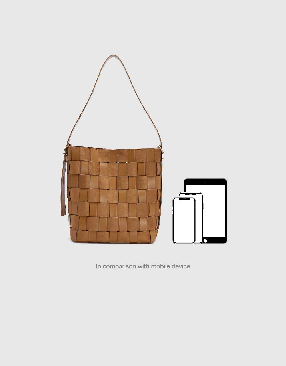 Braided Vegan Leather Shoulder Bag