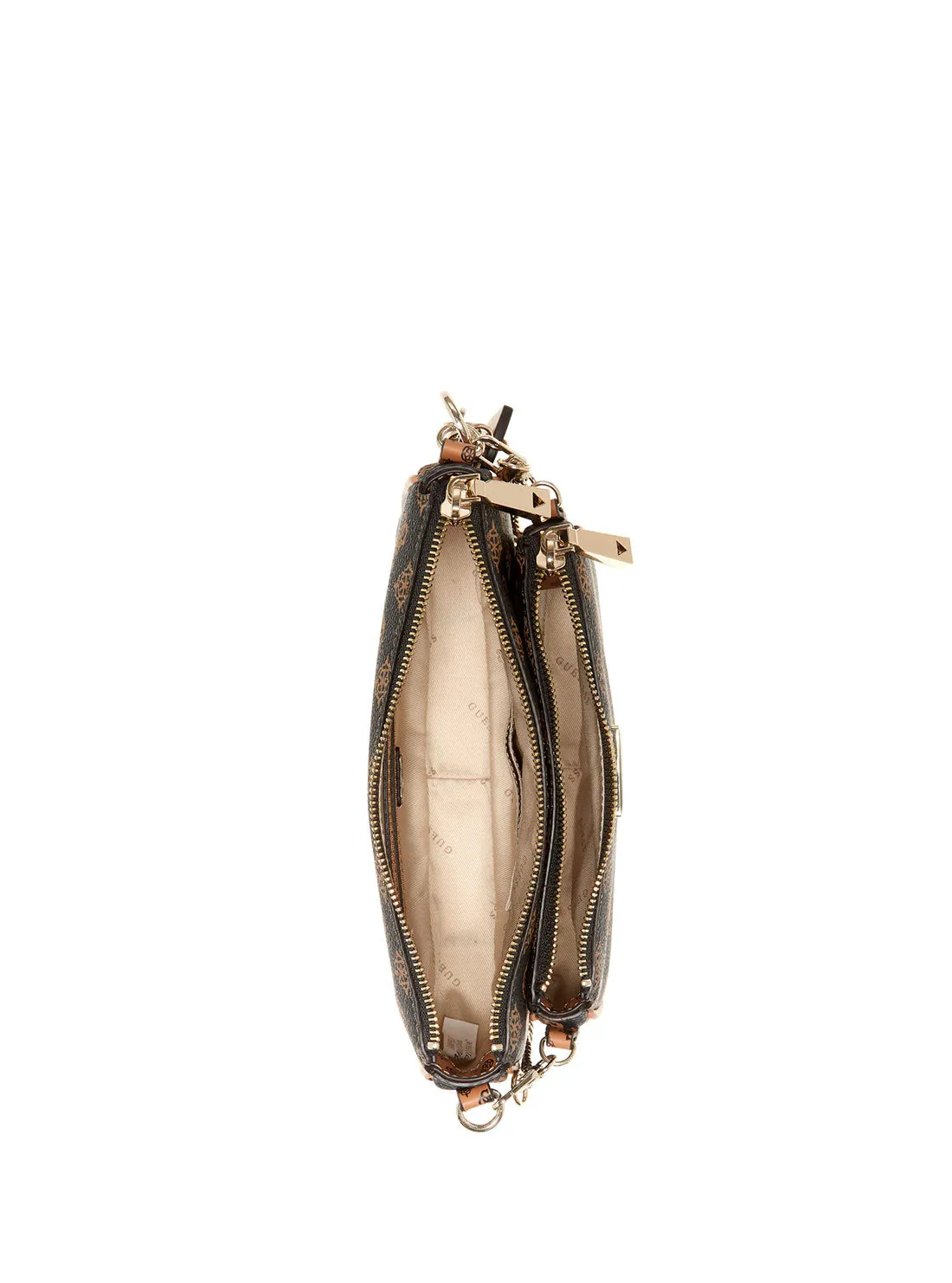 Brown Logo Arie Crossbody Pouch Bag