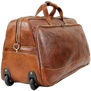 BZNA Firenze Bag Domenico Piccolo cognac Trolley Weekender Rollkoffer Reisetasche Business Bag Italy Handtasche Tasche Leder Neu