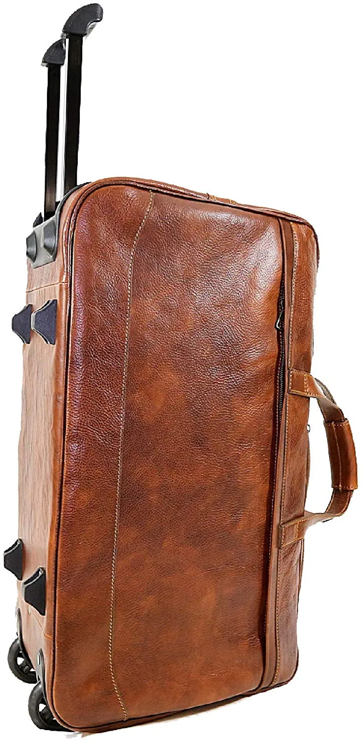 BZNA Firenze Bag Domenico Piccolo cognac Trolley Weekender Rollkoffer Reisetasche Business Bag Italy Handtasche Tasche Leder Neu