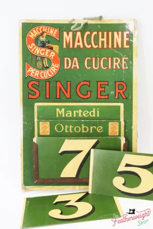 Calendar - Perpetual Green Italian (Vintage Original) - RARE