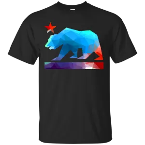 California State Bear (fractal colors) T-Shirt